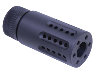 AR-15 Micro Slip Over Barrel Shroud w Multi Port Muzzle Brake