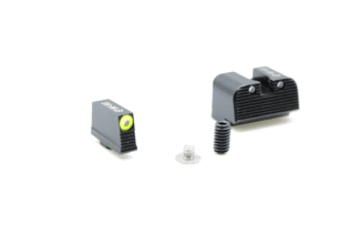 ANGRY BEAR ARMS TALL PROFILE TRITIUM FRONT W/ TRITIUM REAR FOR SMALL FRAME FOR GLOCK
